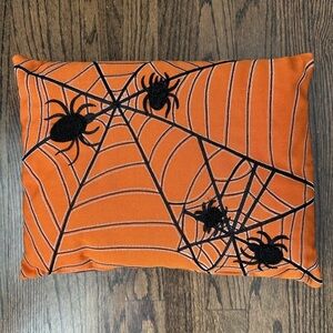 Halloween Accent Pillow - Spider Web Print